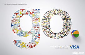 Visa平面廣告設(shè)計欣賞 簡潔美學與情感共鳴的交融