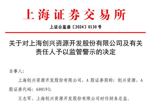 V觀財(cái)報(bào)｜創(chuàng)興資源財(cái)報(bào)信披不準(zhǔn)遭監(jiān)管警示，信息服務(wù)業(yè)務(wù)成焦點(diǎn)